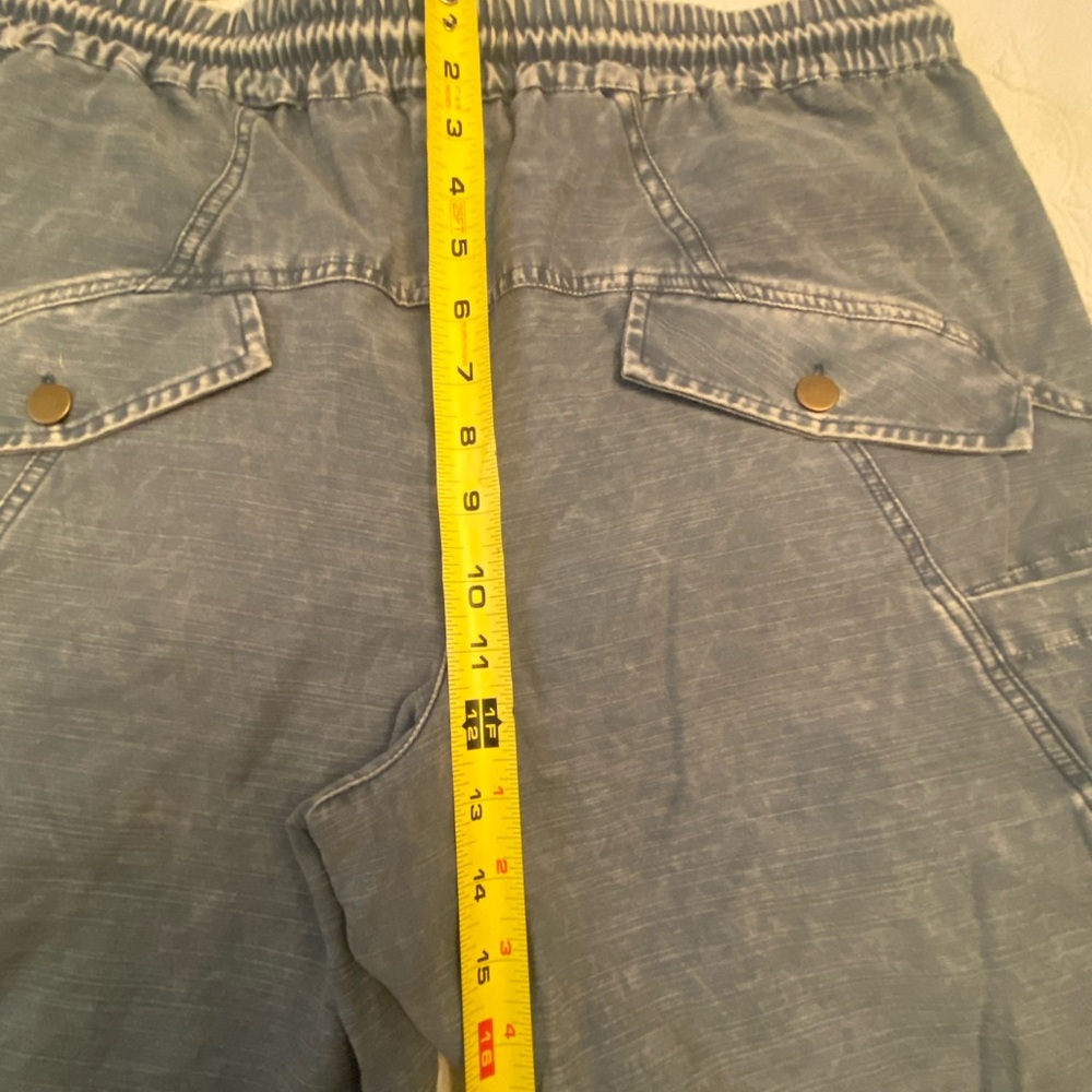 NWOT Oli & Hali Light Blue Wide-Leg Cargo Joggers - Picture 7 of 13
